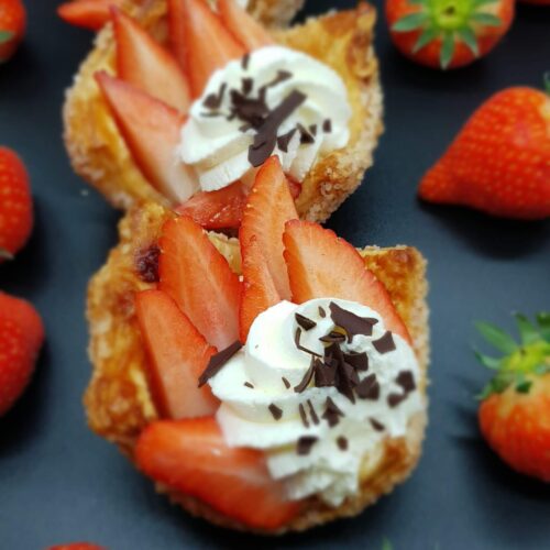 Krokante Aardbeienschelpjes
